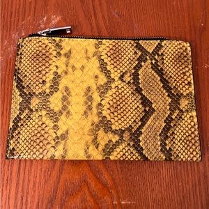 Snake Print Clutch